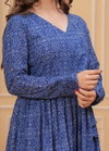 Blue Colour Rayon Printed Kurti With Pant Dupatta Wholesale Online Aaradhna 2037